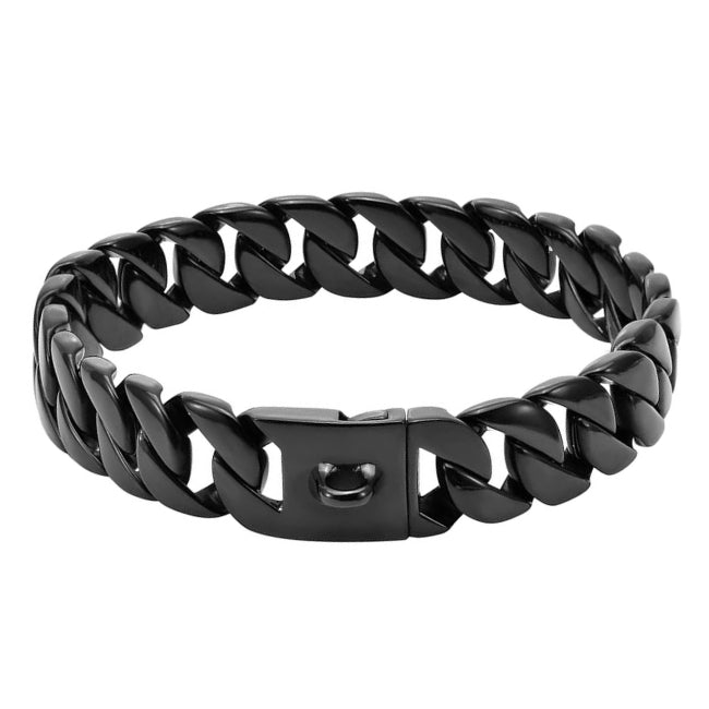 Black Dog Chain Collar