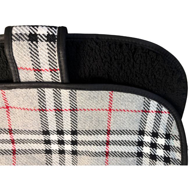 grey dog coat fleece lining