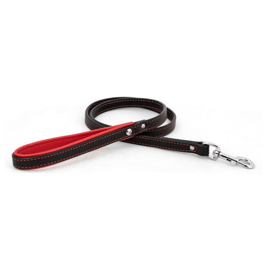 Padded Handle Leather Dog Leash