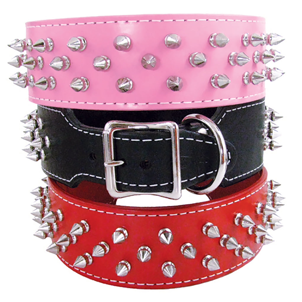 Leather Spiked Dog Collar