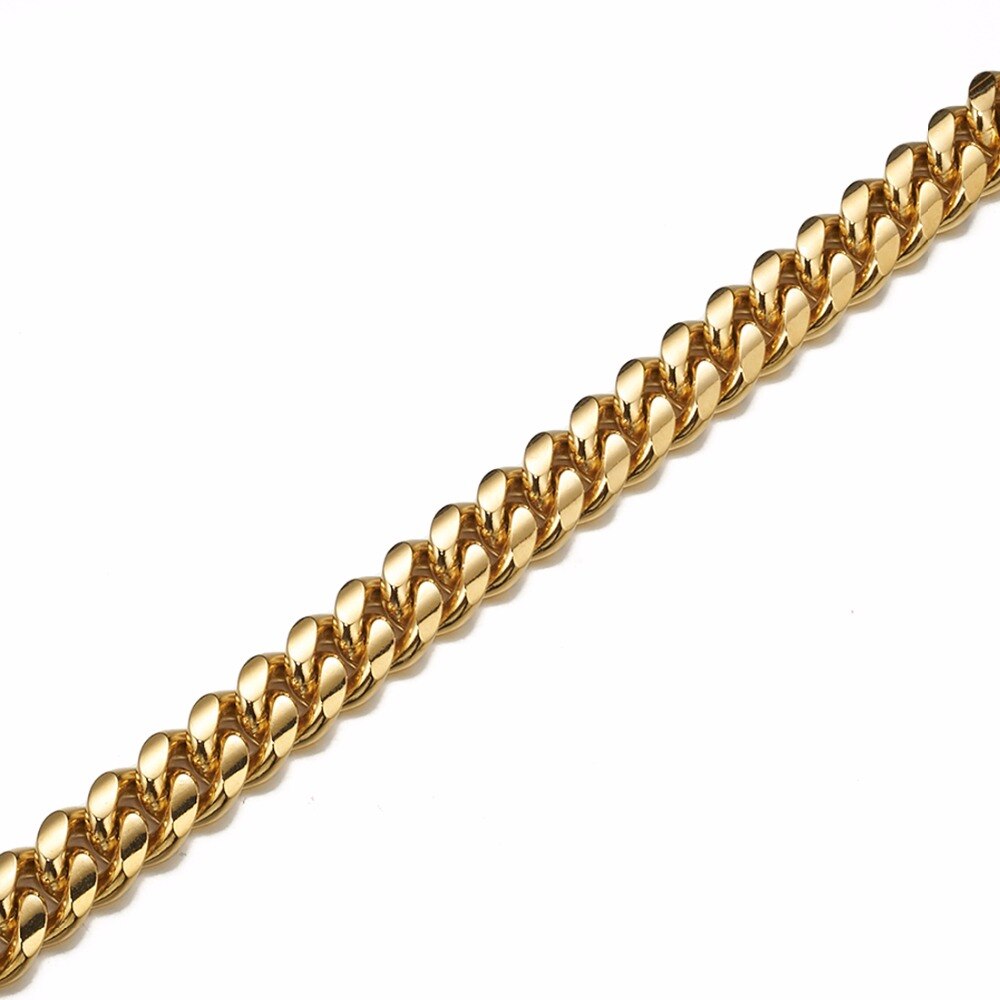 Gold Miami Link Chain Dog Leash