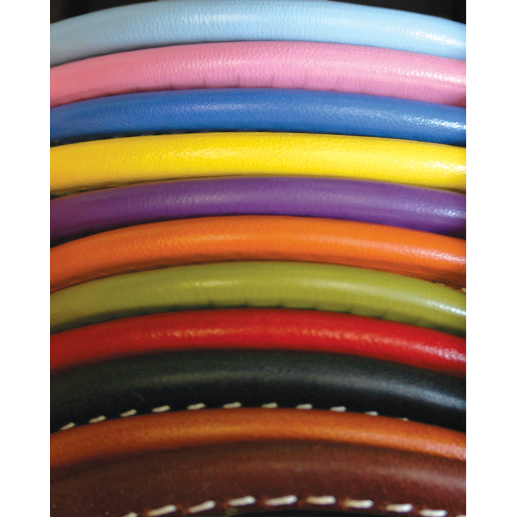 Rolled Leather Dog Collar