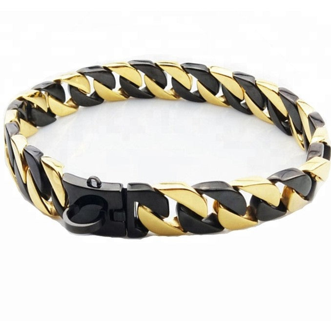  BMusdog Dog Chain Collar Collar Gold 10MM Cuban Link