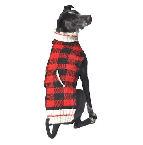 Buffalo Plain red dog sweater
