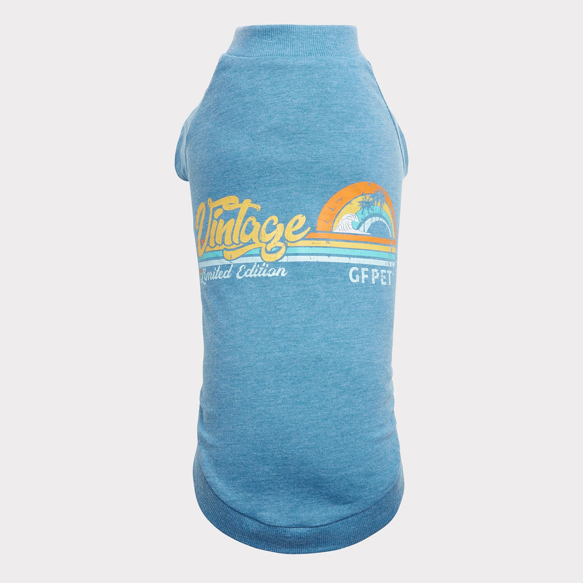 large dog tee shirt blue