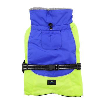 Alpine All-Weather Dog Coat in Blue and Green