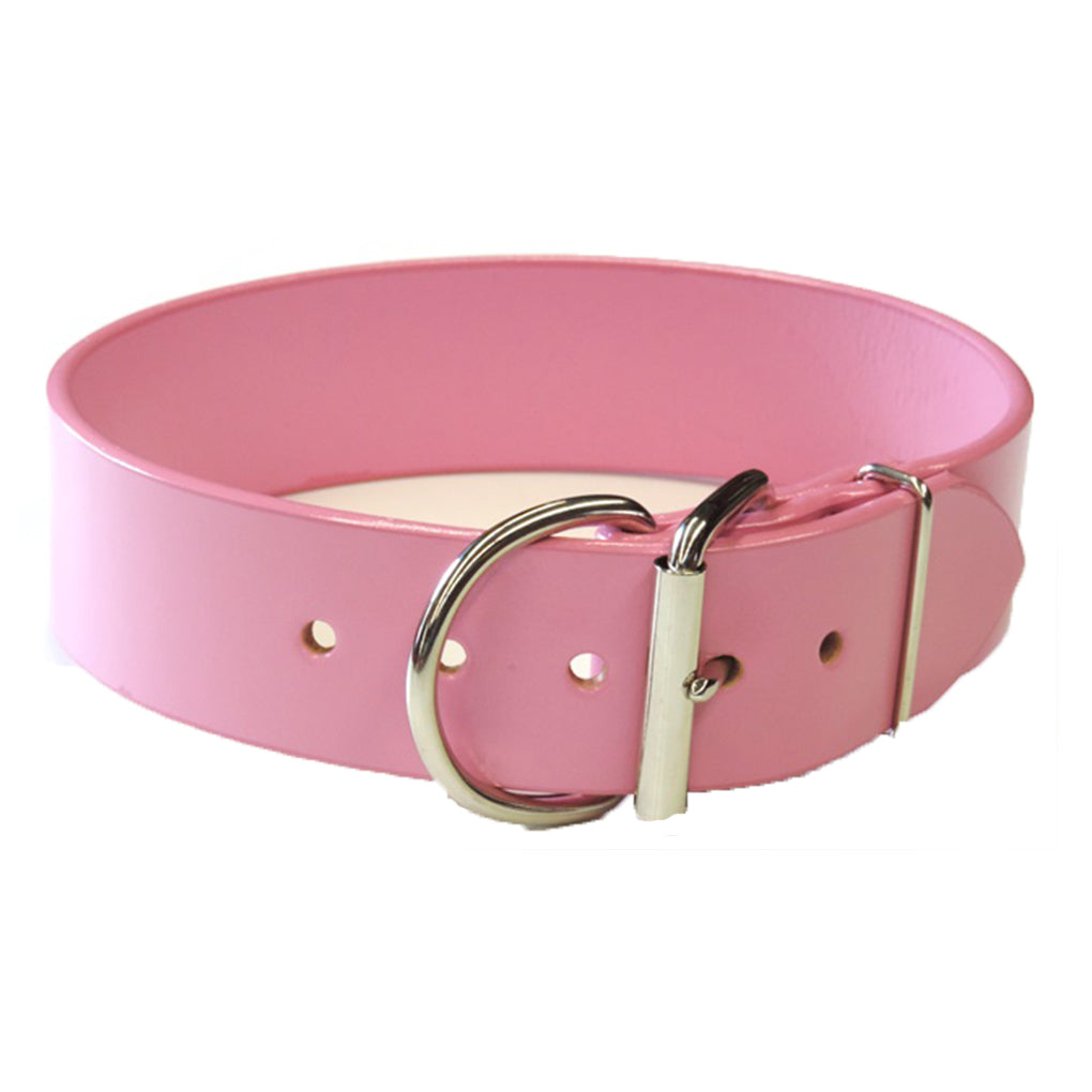 pink wide dog collars