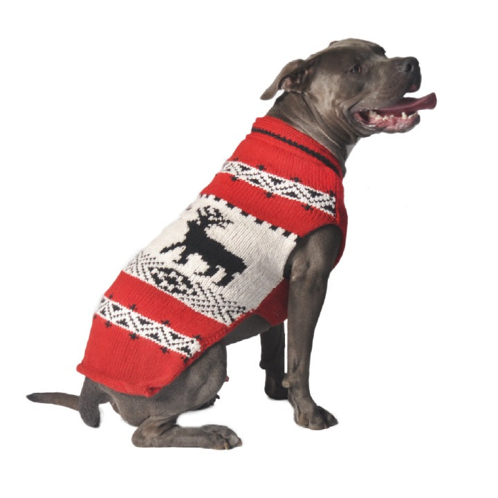 Red Reindeer Dog Sweater