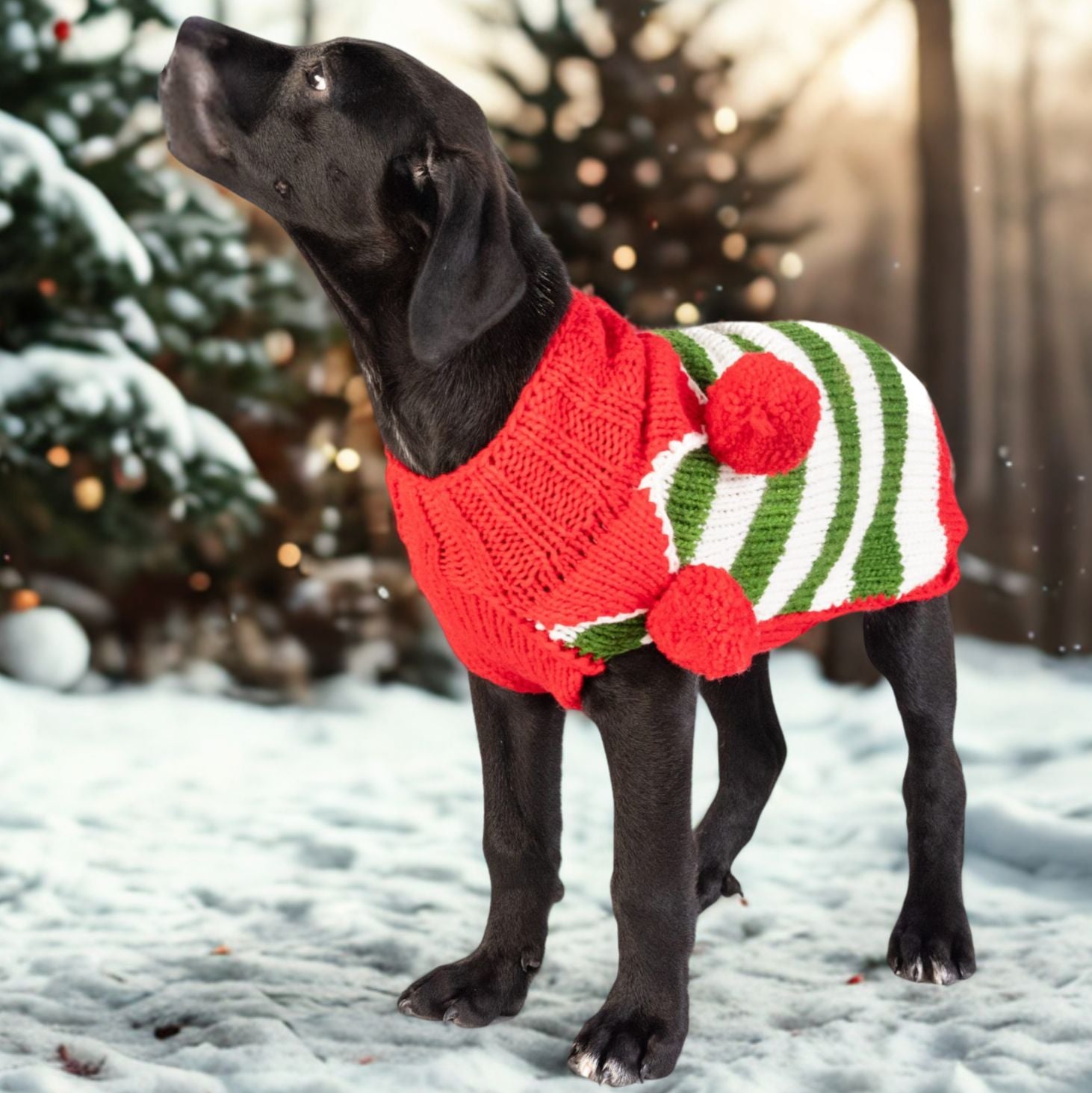Large Christmas dog sweater