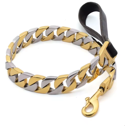 Cuban Link Chain Dog Leash 25mm and 32mm