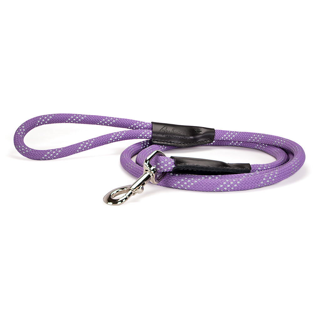 Reflective Rope Dog Leash Snap End