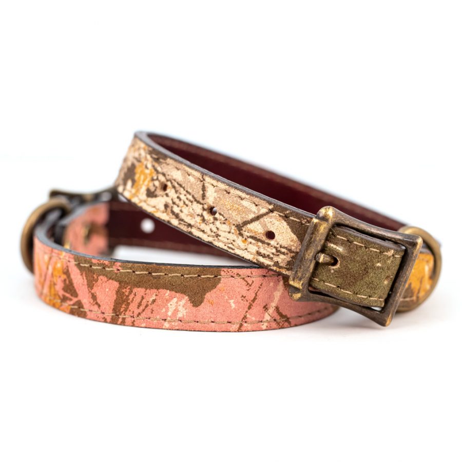 camouflage leather dog collars