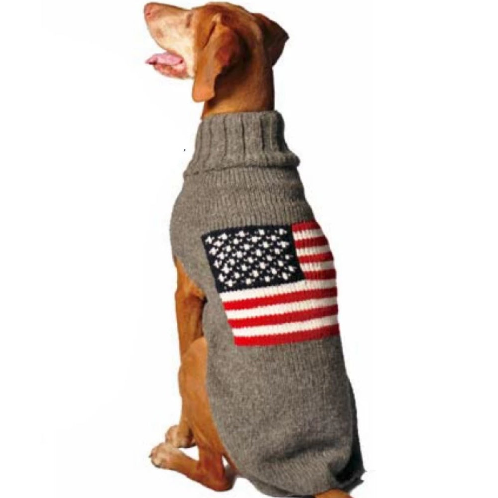 American flag dog sweater
