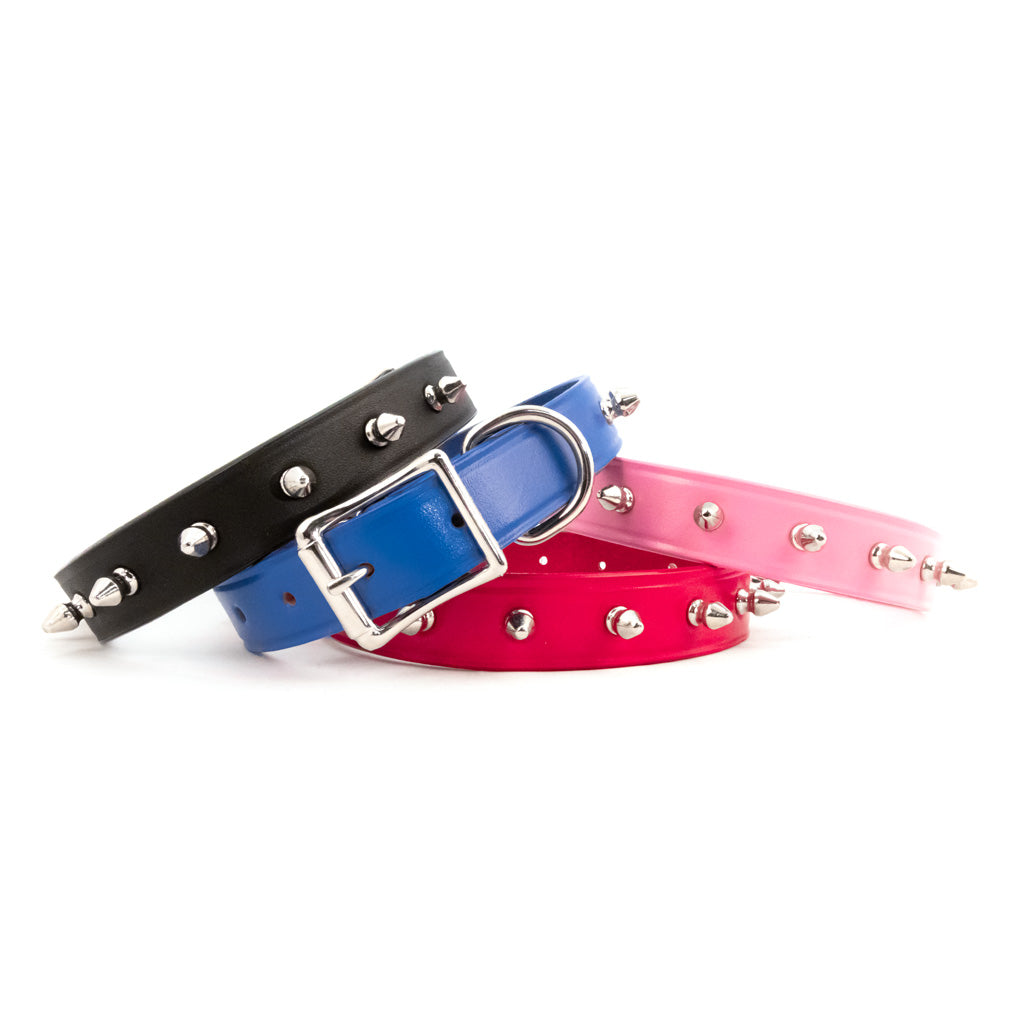 spiked leather dog collars