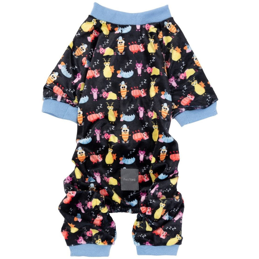 Bright Butterflies - Dog Pajama with Fuchsia Neck & Trim/Sleeves