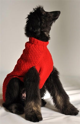 red large dog sweater