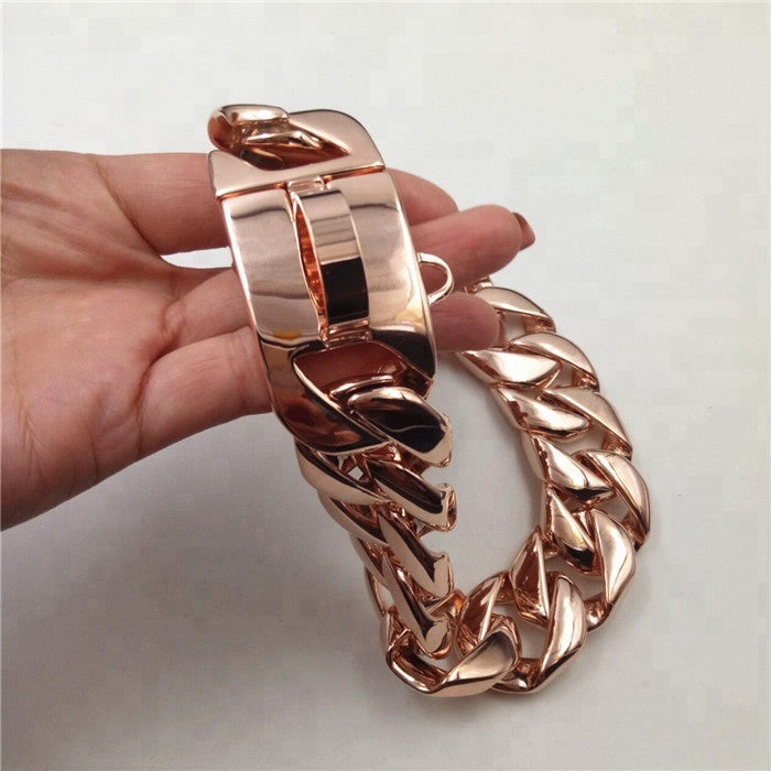 Rose gold sales puppy collar